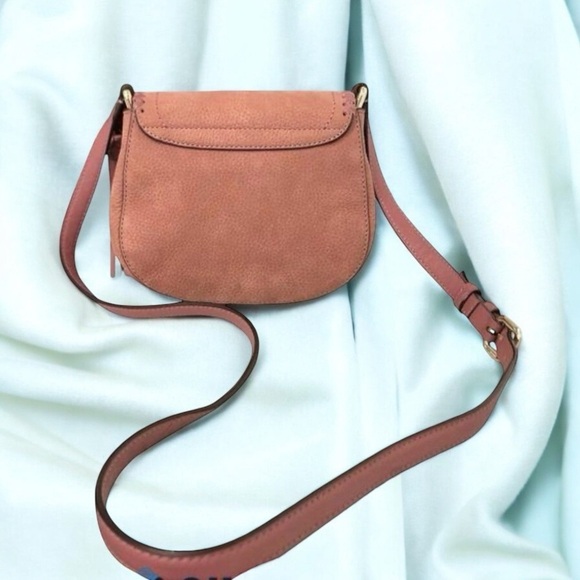 Kate Spade Somerset Adalise Suede & Pebbled Leather Crossbody Vintage Rose - Picture 5 of 14